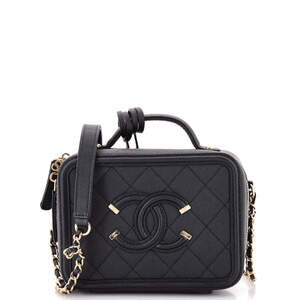 Chanel Filigree Vanity Case Quilted #220654C42B